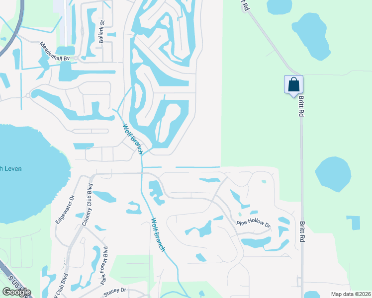 map of restaurants, bars, coffee shops, grocery stores, and more near 8514 Bridgeport Bay Circle in Mount Dora