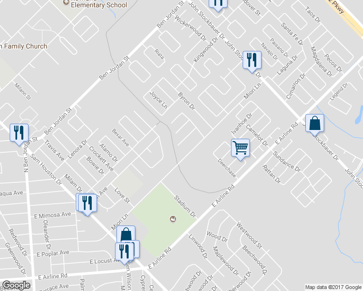 map of restaurants, bars, coffee shops, grocery stores, and more near 105 Brandywine Lane in Victoria