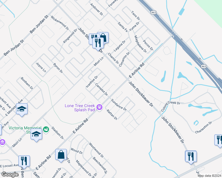 map of restaurants, bars, coffee shops, grocery stores, and more near 102 Hamlet Court in Victoria