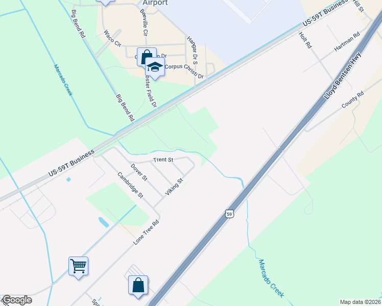 map of restaurants, bars, coffee shops, grocery stores, and more near 506 Trent Street in Victoria