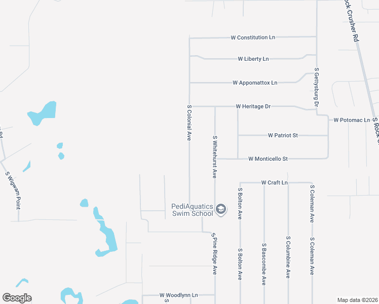 map of restaurants, bars, coffee shops, grocery stores, and more near 1919 South Colonial Avenue in Homosassa