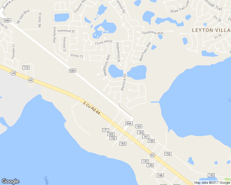 map of restaurants, bars, coffee shops, grocery stores, and more near Warnock Road in The Villages
