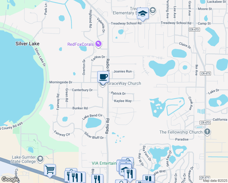 map of restaurants, bars, coffee shops, grocery stores, and more near 10229 Patrick Drive in Leesburg