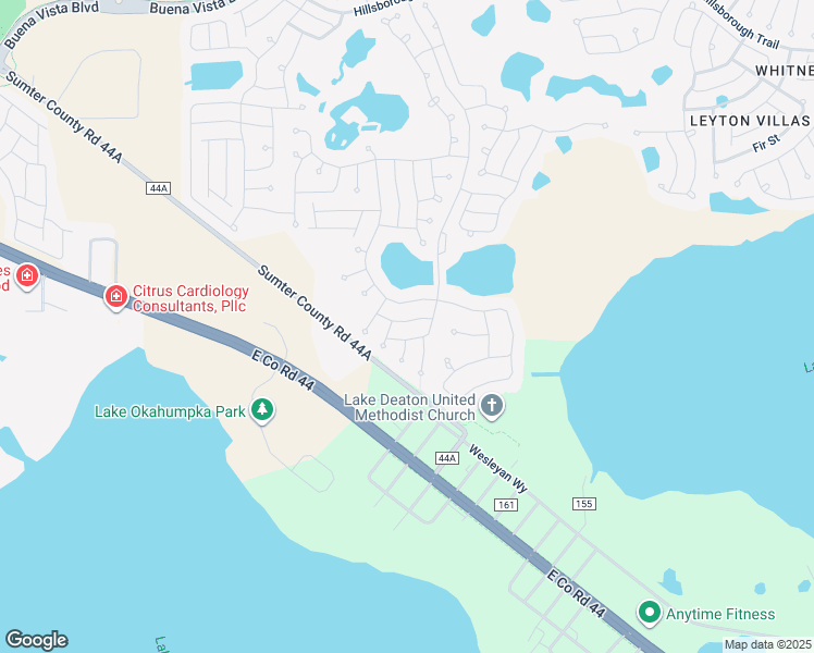 map of restaurants, bars, coffee shops, grocery stores, and more near 4026 Warnock Road in The Villages