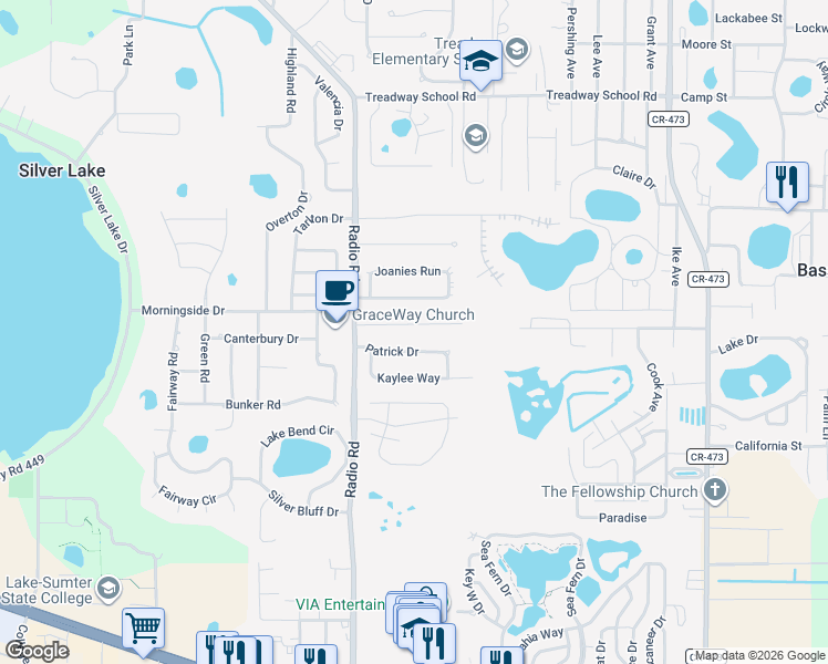 map of restaurants, bars, coffee shops, grocery stores, and more near 10311 Patrick Drive in Leesburg