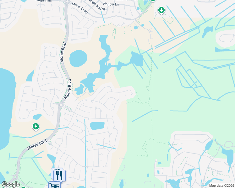 map of restaurants, bars, coffee shops, grocery stores, and more near 415 Jungle Plum Way in The Villages