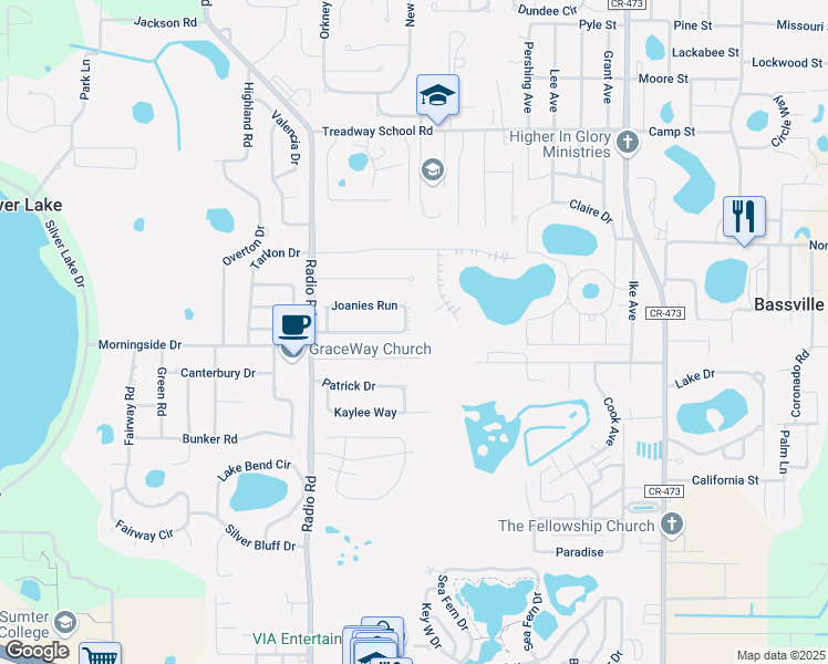 map of restaurants, bars, coffee shops, grocery stores, and more near 10250 Joanies Run in Leesburg