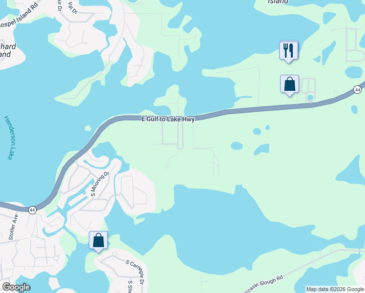 map of restaurants, bars, coffee shops, grocery stores, and more near 1672 South Canary Terrace in Inverness