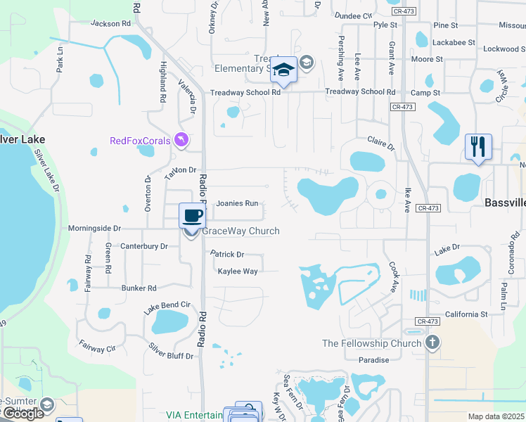 map of restaurants, bars, coffee shops, grocery stores, and more near 10375 Joanies Run in Leesburg