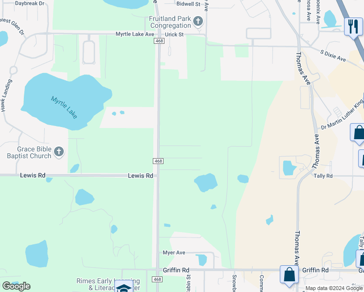 map of restaurants, bars, coffee shops, grocery stores, and more near 2343 Centennial Boulevard in Leesburg