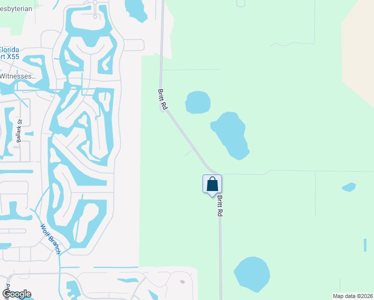 map of restaurants, bars, coffee shops, grocery stores, and more near 4307 Britt Road in Mount Dora