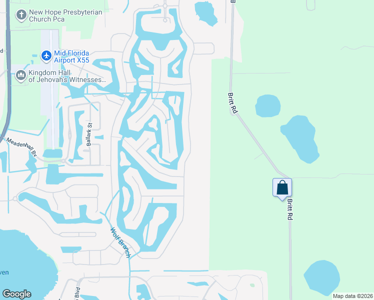 map of restaurants, bars, coffee shops, grocery stores, and more near 8348 Bridgeport Bay Circle in Mount Dora
