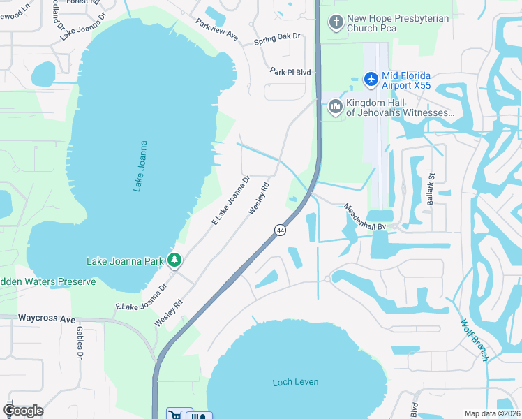 map of restaurants, bars, coffee shops, grocery stores, and more near 33632 Wesley Road in Eustis