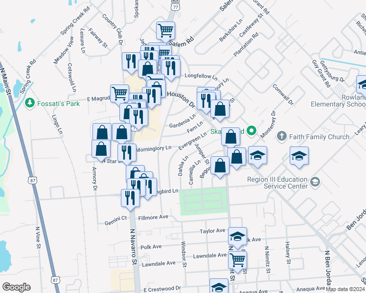 map of restaurants, bars, coffee shops, grocery stores, and more near 4876 Evergreen Lane in Victoria