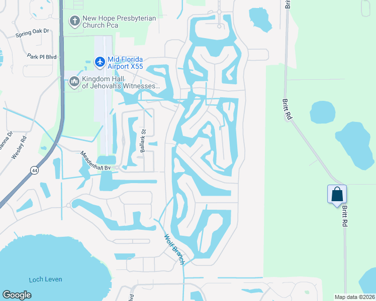 map of restaurants, bars, coffee shops, grocery stores, and more near 8707 Providence Court in Mount Dora