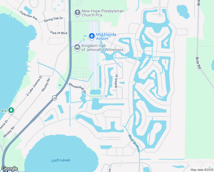 map of restaurants, bars, coffee shops, grocery stores, and more near 1802 Strathmore Circle in Mount Dora
