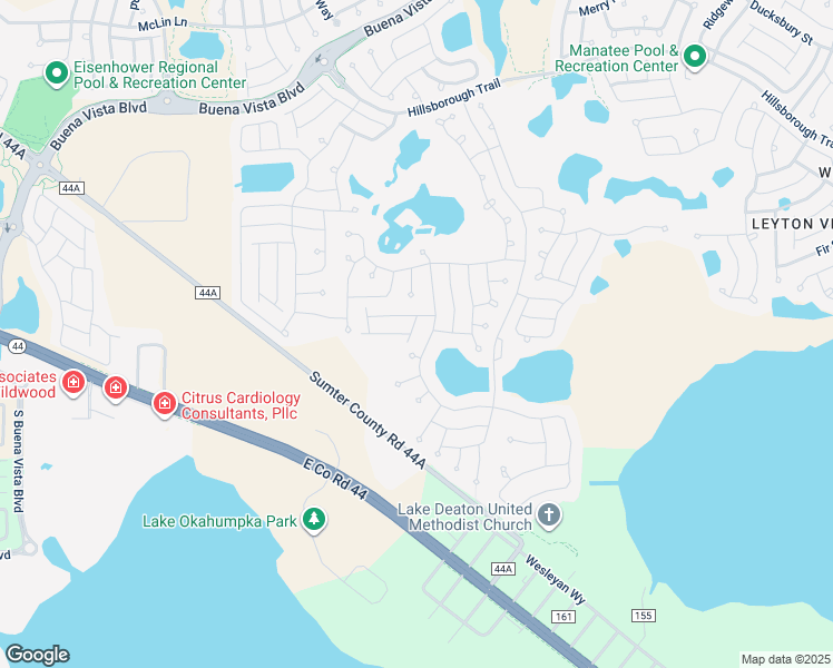 map of restaurants, bars, coffee shops, grocery stores, and more near 3853 Tufts Terrace in The Villages