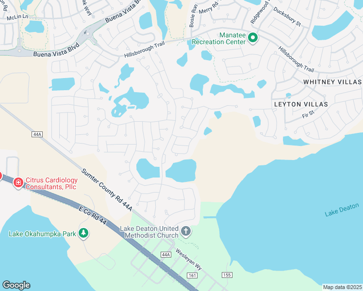map of restaurants, bars, coffee shops, grocery stores, and more near Valmont Lane in Wildwood