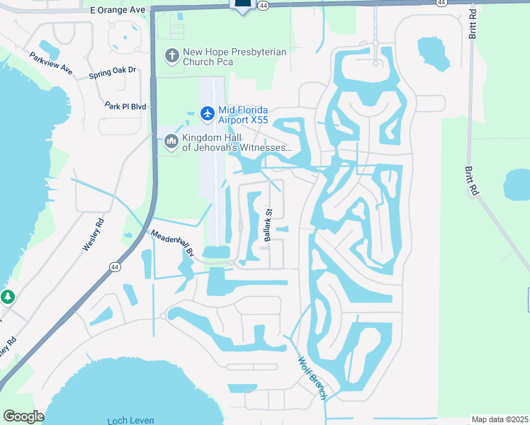map of restaurants, bars, coffee shops, grocery stores, and more near 5077 Ballark Street in Mount Dora