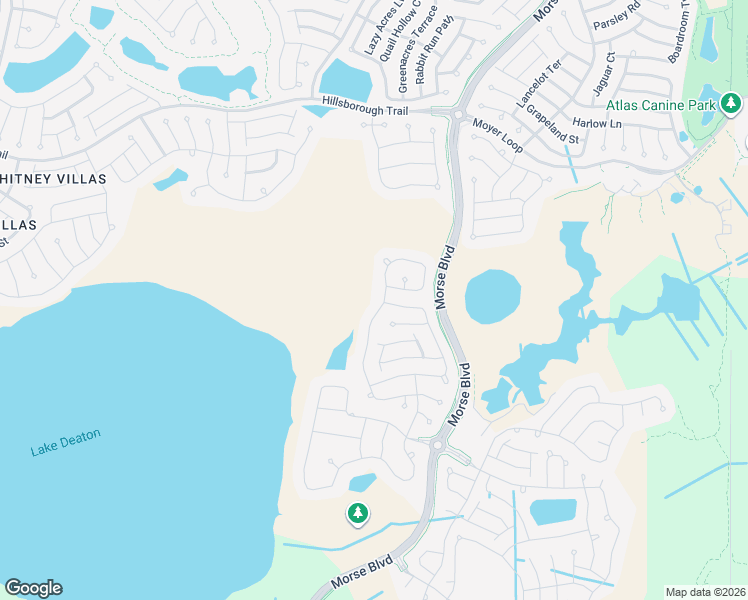 map of restaurants, bars, coffee shops, grocery stores, and more near 3836 View Path in The Villages