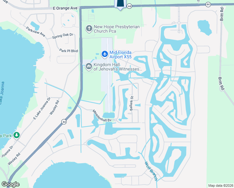 map of restaurants, bars, coffee shops, grocery stores, and more near 1745 Strathmore Circle in Mount Dora