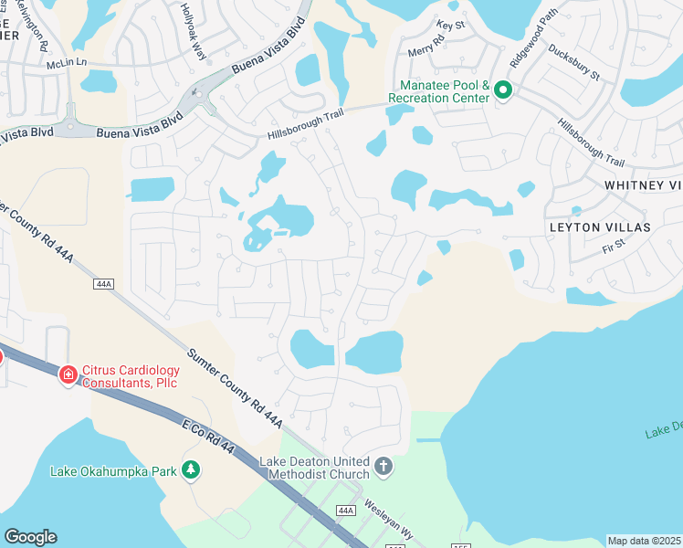 map of restaurants, bars, coffee shops, grocery stores, and more near Zircon Place in Wildwood