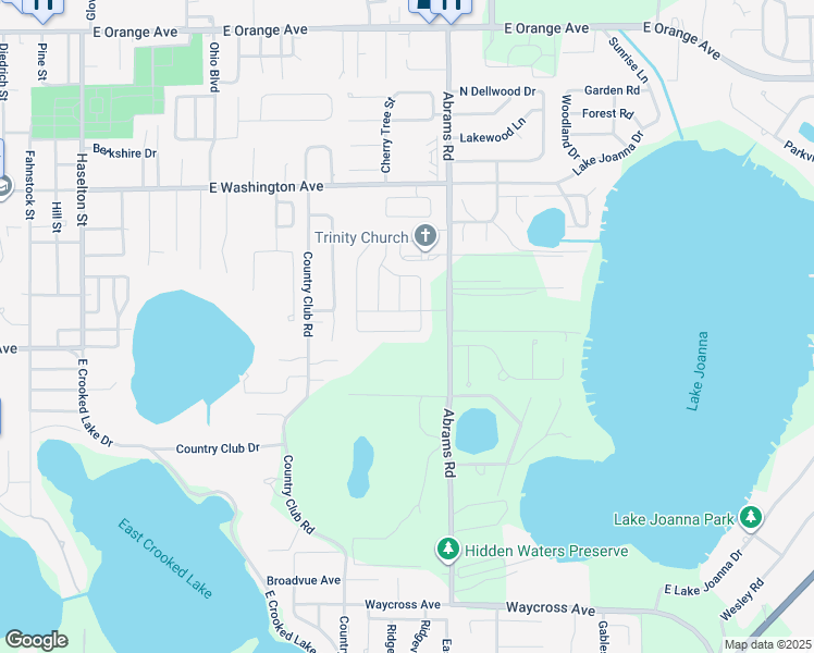 map of restaurants, bars, coffee shops, grocery stores, and more near 1091 Vanderbilt Drive in Eustis