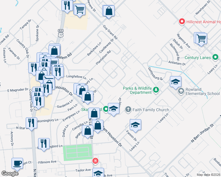 map of restaurants, bars, coffee shops, grocery stores, and more near 112 Yorkshire Lane in Victoria