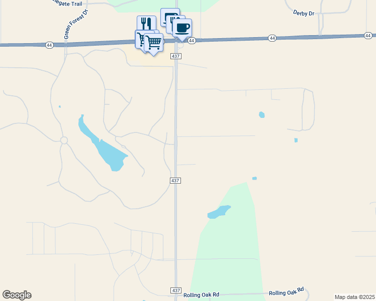 map of restaurants, bars, coffee shops, grocery stores, and more near 33916 County Road 437 in Sorrento