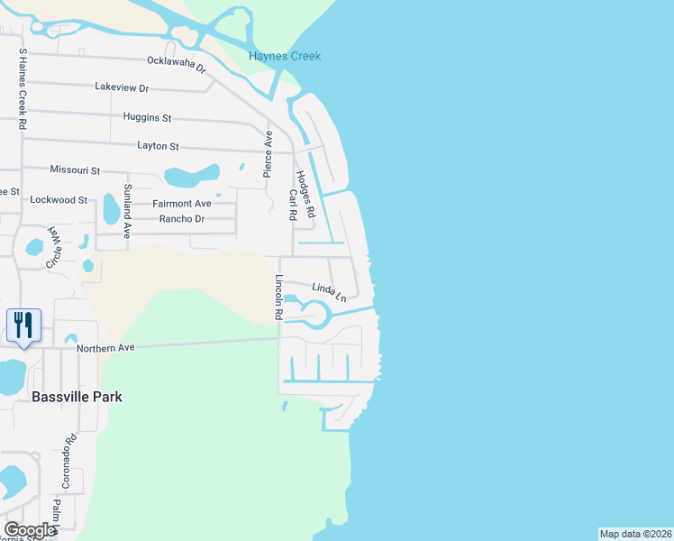 map of restaurants, bars, coffee shops, grocery stores, and more near 33921 Clara Drive in Leesburg