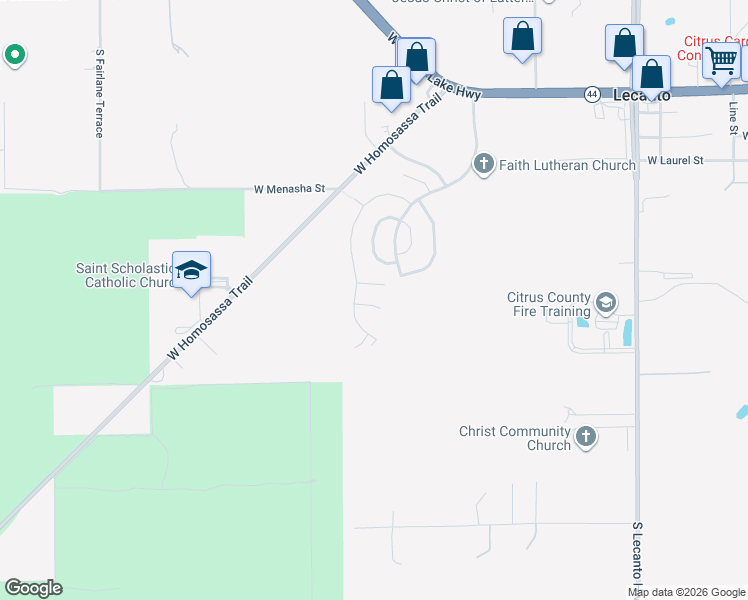 map of restaurants, bars, coffee shops, grocery stores, and more near 3902 West Featheredge Court in Lecanto