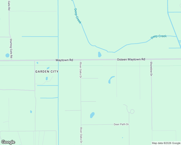 map of restaurants, bars, coffee shops, grocery stores, and more near 1280 Quail Run in Osteen