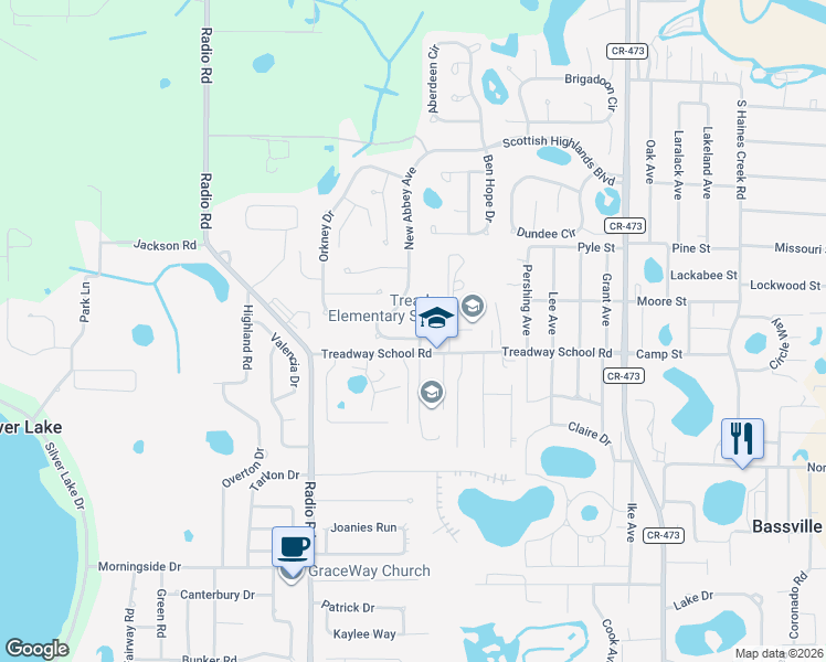 map of restaurants, bars, coffee shops, grocery stores, and more near 1649 Selkirk Drive in Leesburg