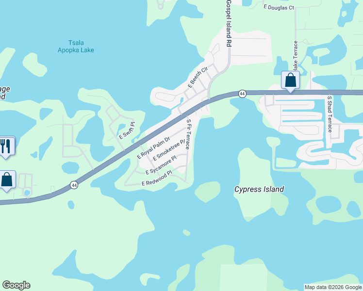 map of restaurants, bars, coffee shops, grocery stores, and more near 9400 East Smoketree Place in Inverness