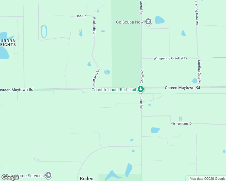 map of restaurants, bars, coffee shops, grocery stores, and more near 940 Catfish Road in Osteen