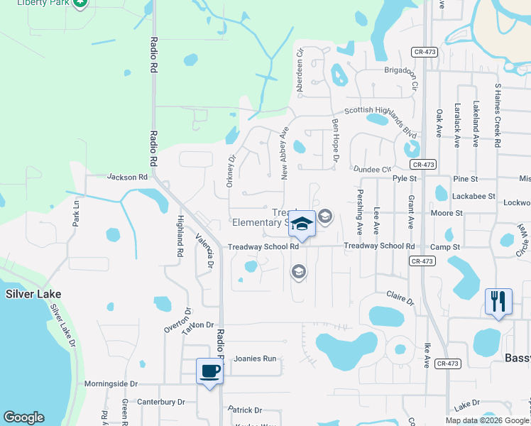 map of restaurants, bars, coffee shops, grocery stores, and more near 2313 Bonnie View Court in Leesburg