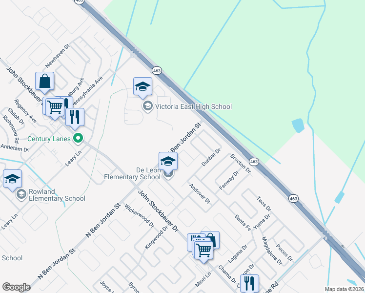 map of restaurants, bars, coffee shops, grocery stores, and more near 412 Cherrystone Circle in Victoria