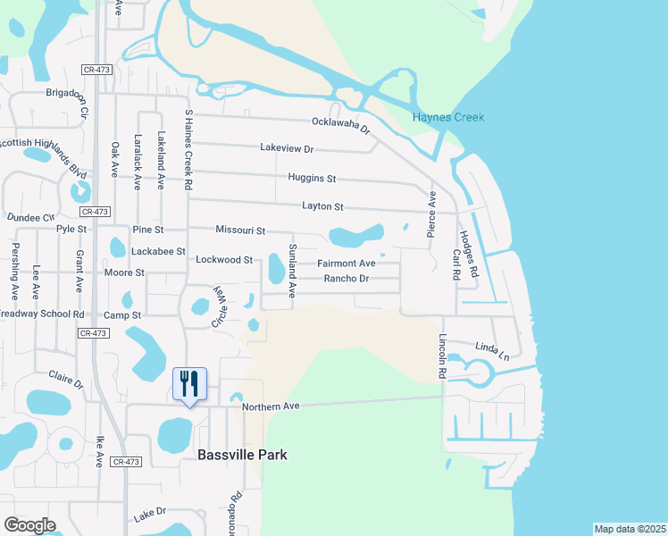 map of restaurants, bars, coffee shops, grocery stores, and more near 11632 Fairmont Avenue in Leesburg