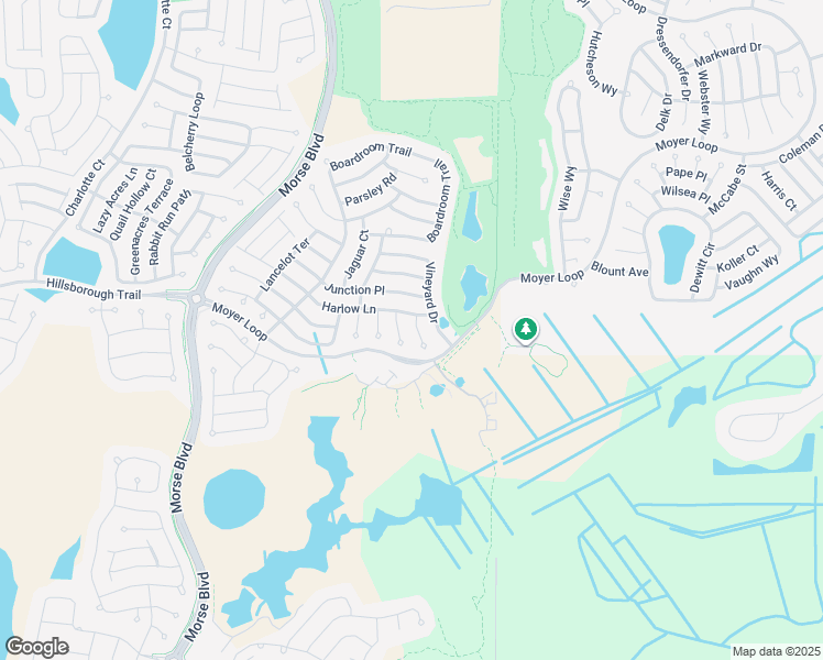map of restaurants, bars, coffee shops, grocery stores, and more near 3566 Ithaca Terrace in The Villages