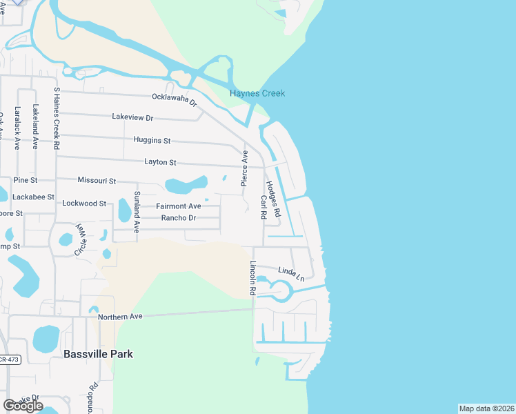 map of restaurants, bars, coffee shops, grocery stores, and more near 34125 Carl Road in Leesburg