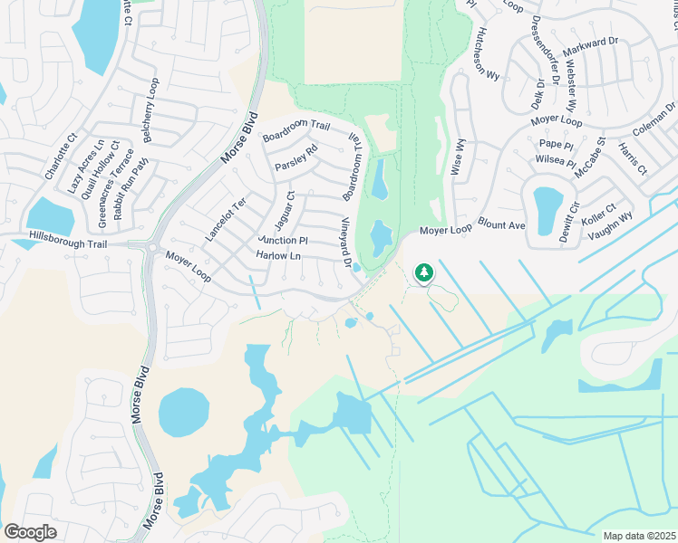 map of restaurants, bars, coffee shops, grocery stores, and more near 3566 Ithaca Terrace in The Villages