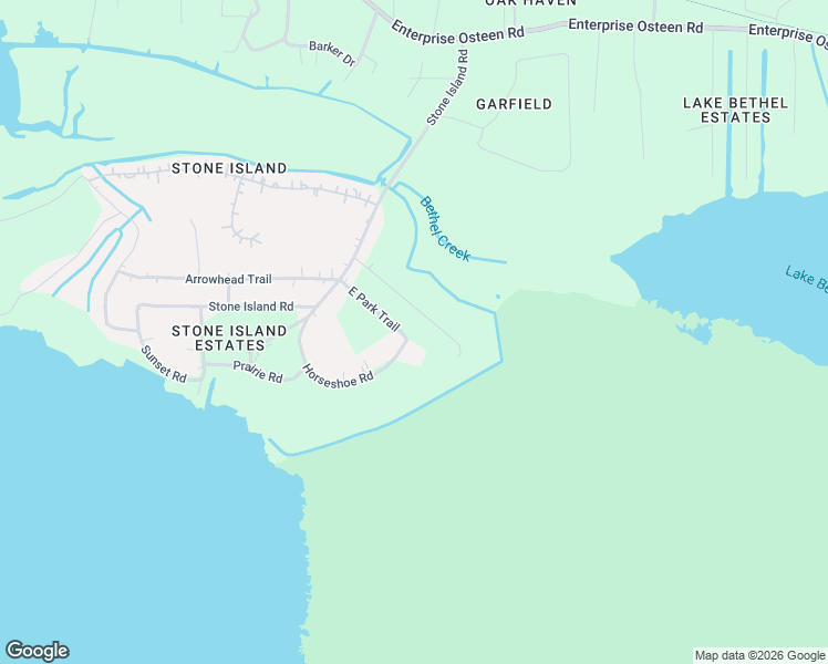 map of restaurants, bars, coffee shops, grocery stores, and more near 1680 East Park Trail in Volusia County