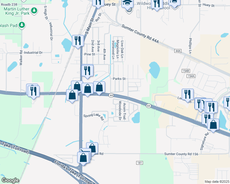 map of restaurants, bars, coffee shops, grocery stores, and more near 914 Legion Avenue in Wildwood
