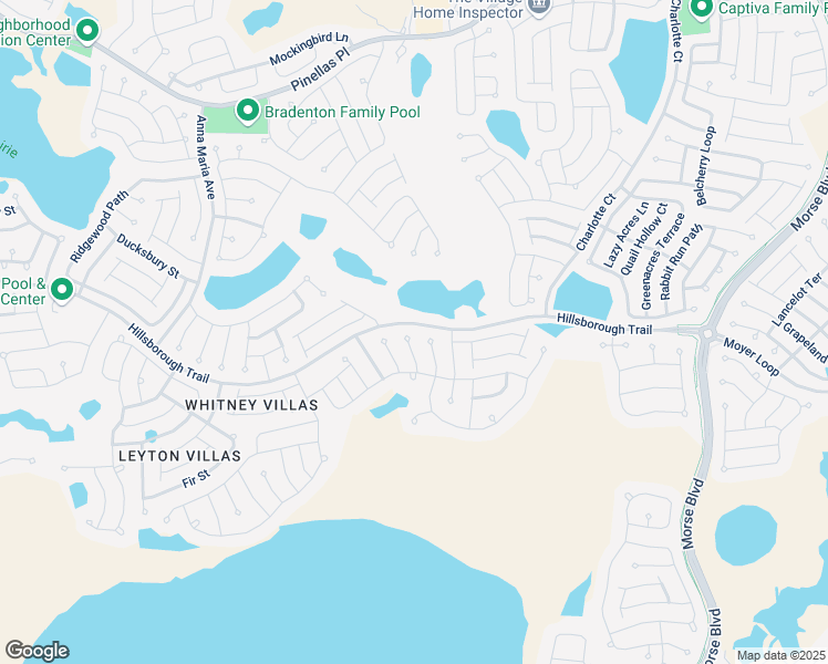 map of restaurants, bars, coffee shops, grocery stores, and more near 3533 O'Brien Place in The Villages