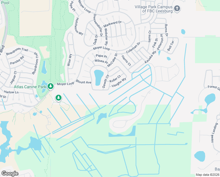 map of restaurants, bars, coffee shops, grocery stores, and more near 3515 Lia Lane in The Villages