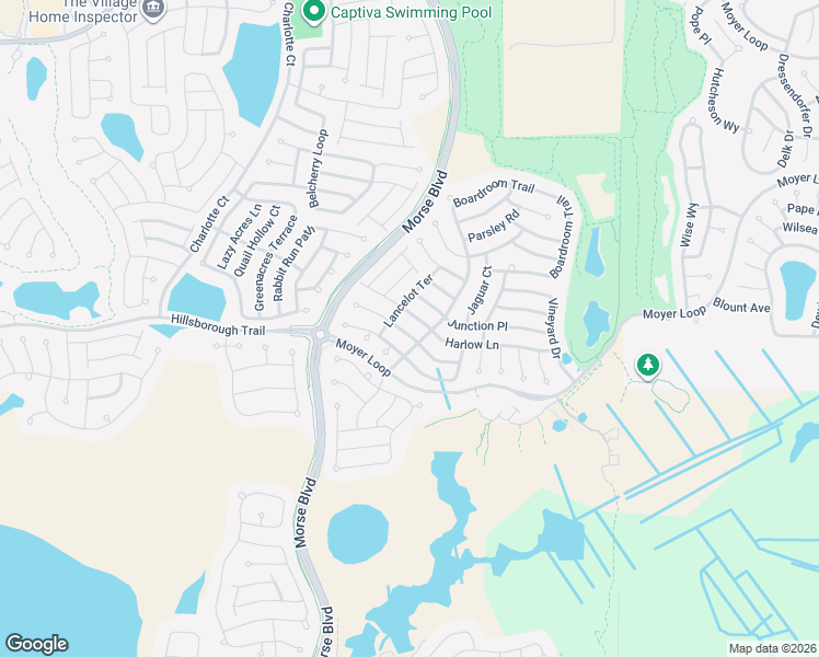 map of restaurants, bars, coffee shops, grocery stores, and more near 520 Harlow Lane in The Villages