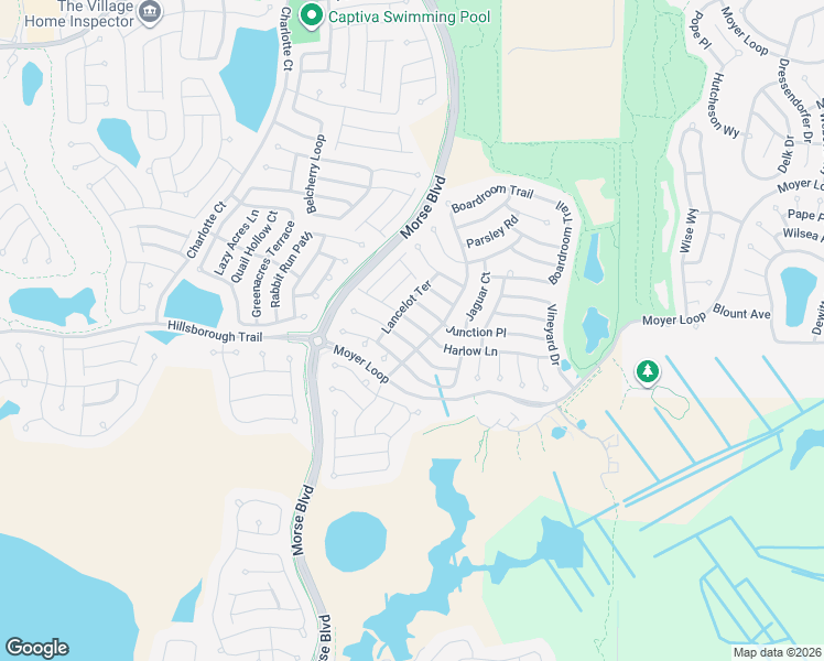 map of restaurants, bars, coffee shops, grocery stores, and more near 520 Harlow Lane in The Villages