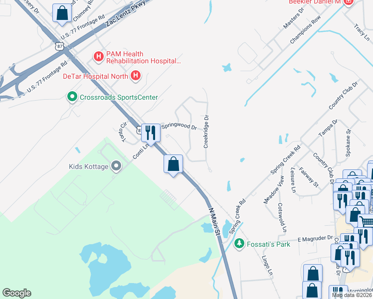 map of restaurants, bars, coffee shops, grocery stores, and more near 202 Ridge View in Victoria