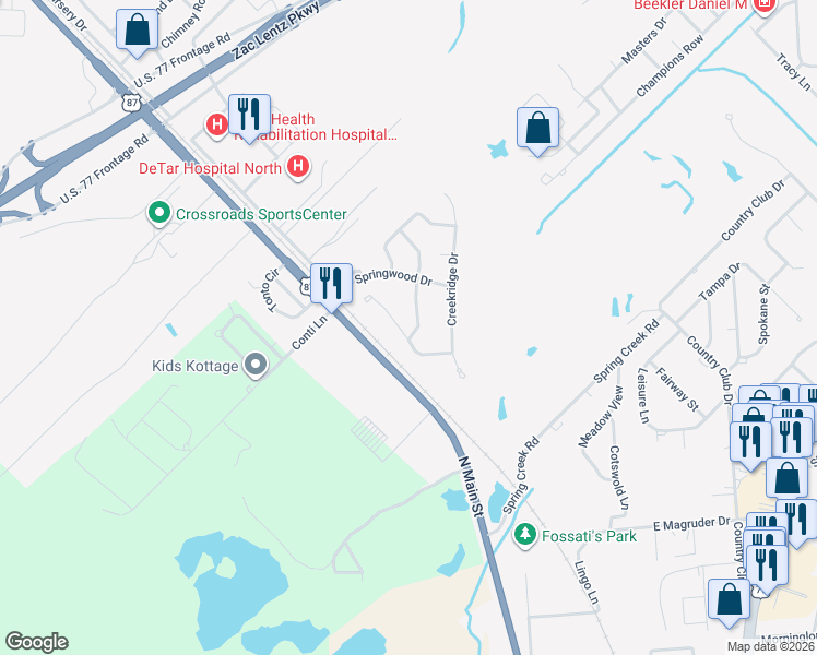 map of restaurants, bars, coffee shops, grocery stores, and more near 202 Ridge View in Victoria