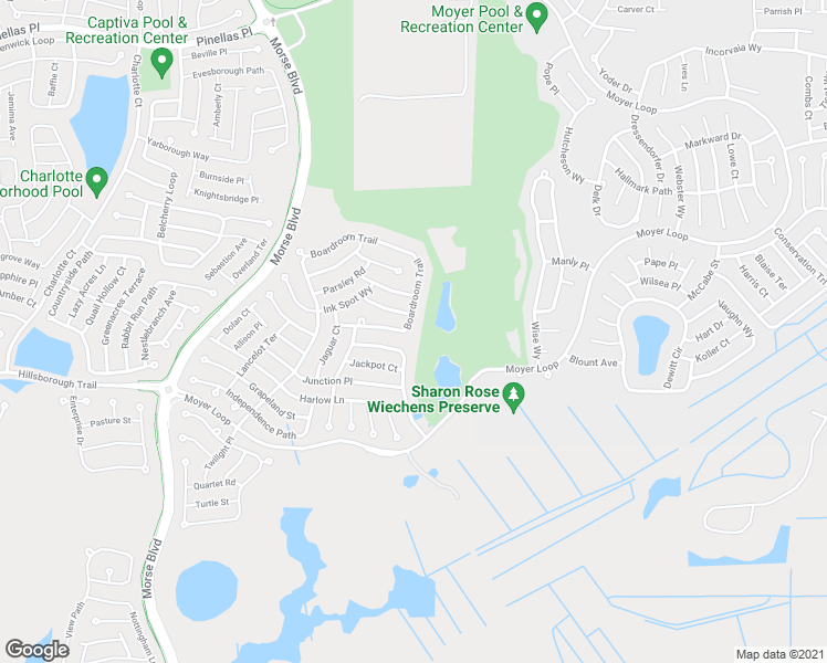 map of restaurants, bars, coffee shops, grocery stores, and more near 3300 Boardroom Trail in The Villages
